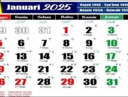 Jadwal Tanggal Merah dan Cuti Bersama di Bulan Januari 2025: Kesempatan Liburan Panjang Menanti